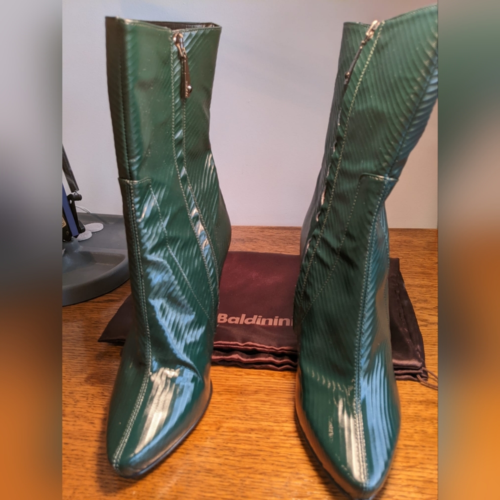 Baldinini vintage green boots